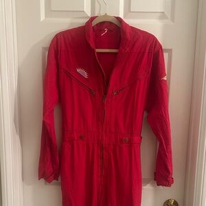 Free people Red Women jumpsuit